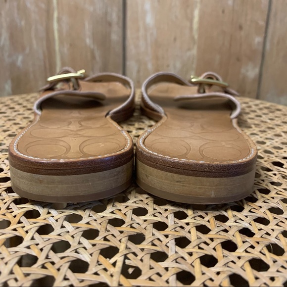 Coach single strap with buckle sandals - Picture 10 of 13